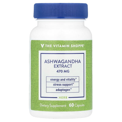 The Vitamin Shoppe, Ashwagandha Extract , 470 mg , 60 Capsules