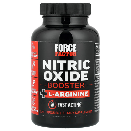 Force Factor, Nitric Oxide Booster + L-Arginine, 120 Capsules