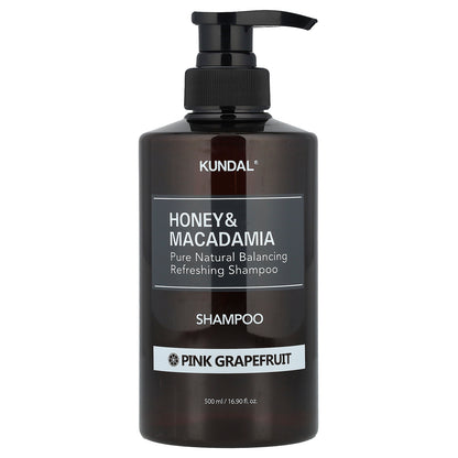 Kundal, Honey & Macadamia, Shampoo, Pink Grapefruit, 16.9 fl oz (500 ml)