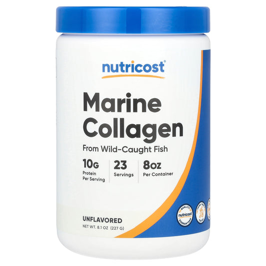 Nutricost, Marine Collagen, Unflavored, 8.1 oz (227 g)