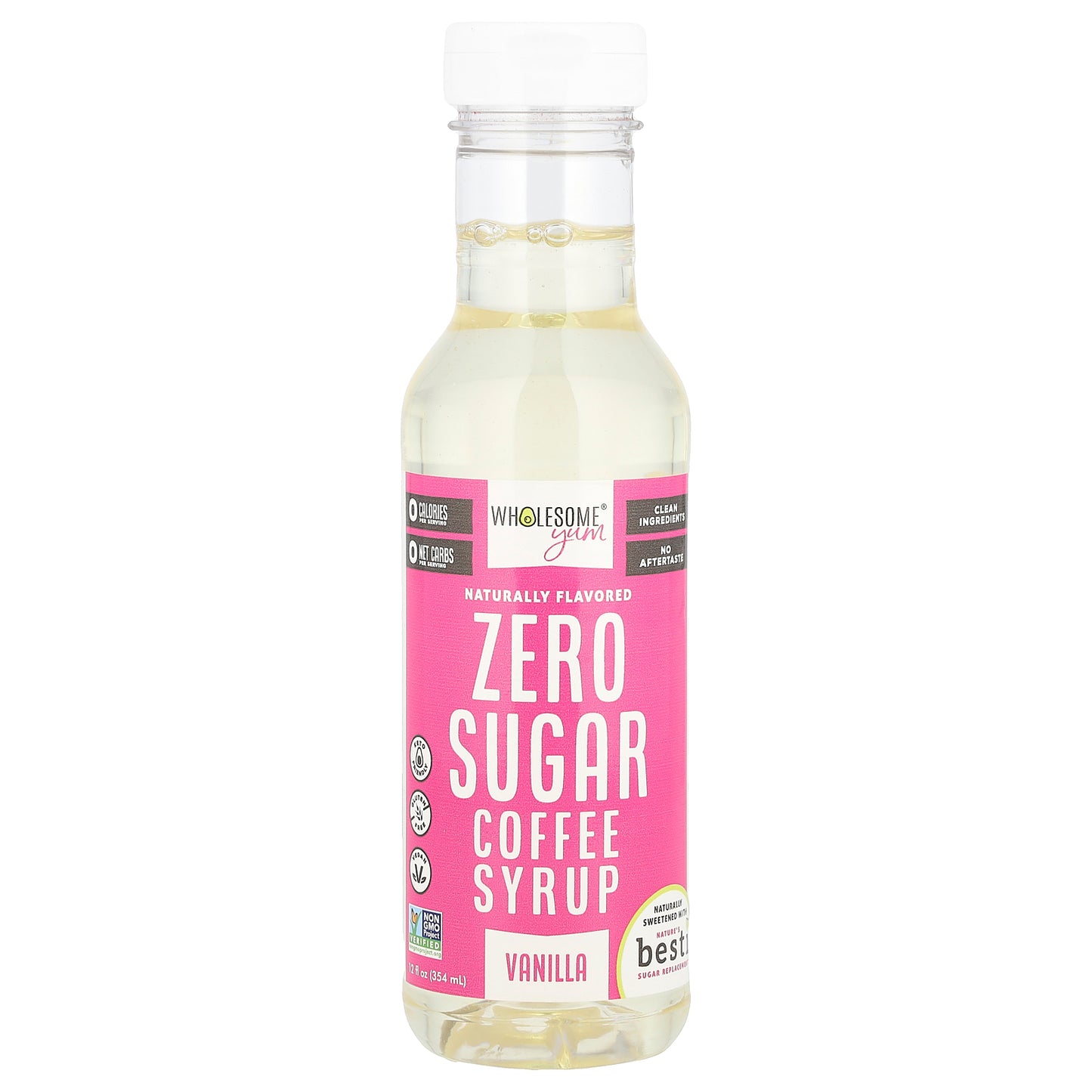 Wholesome Yum, Zero Sugar Coffee Syrup, Vanilla, 12 fl oz (354 ml)