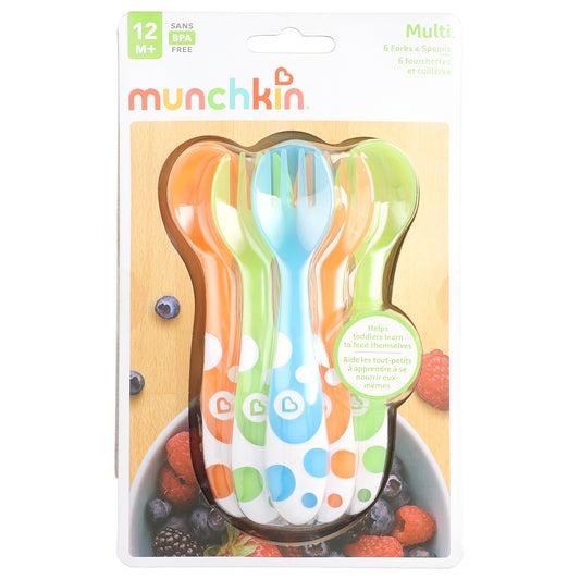 Munchkin, Multi™, Forks & Spoons, 12 Months+, 6 Count