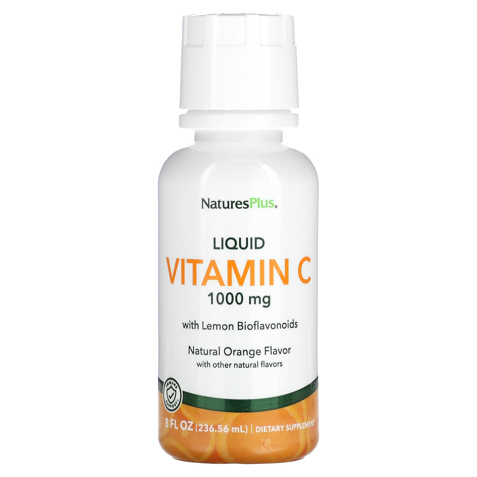 NaturesPlus, Liquid Vitamin C, Natural Orange, 1000 mg, 8 fl oz (236.56 ml)