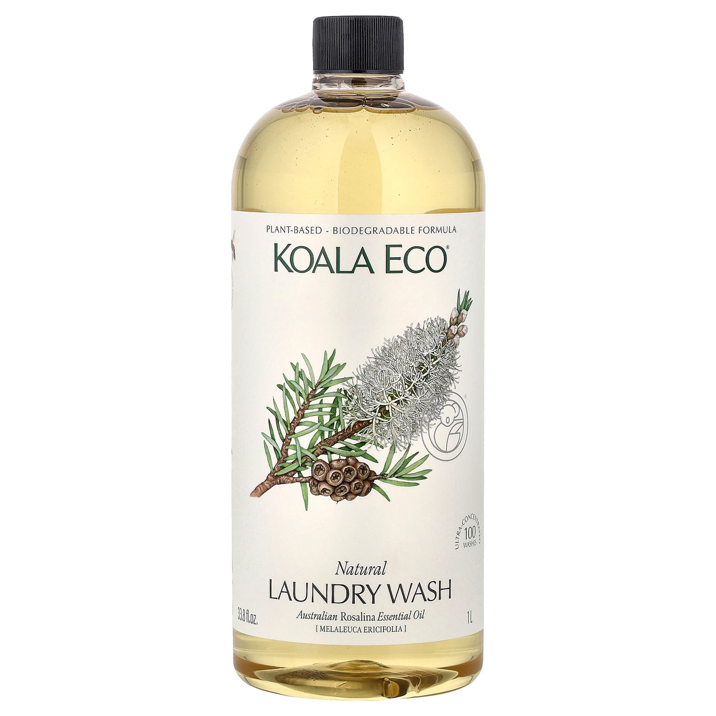 Koala Eco, Natural Laundry Wash, Australian Rosalina Essential Oil, 33.8 fl oz (1 l)