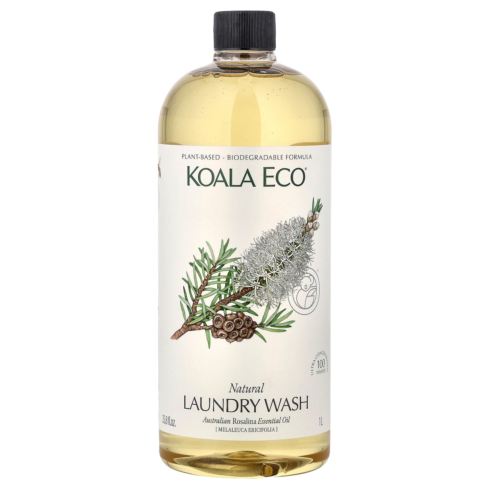 Koala Eco, Natural Laundry Wash, Australian Rosalina Essential Oil, 33.8 fl oz (1 l)
