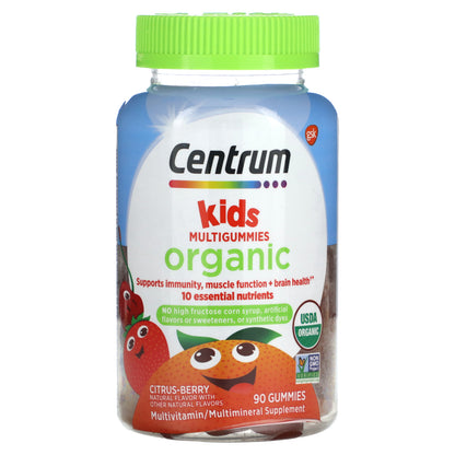 Centrum, Organic Kids Multigummies, Citrus-Berry, 90 Gummies