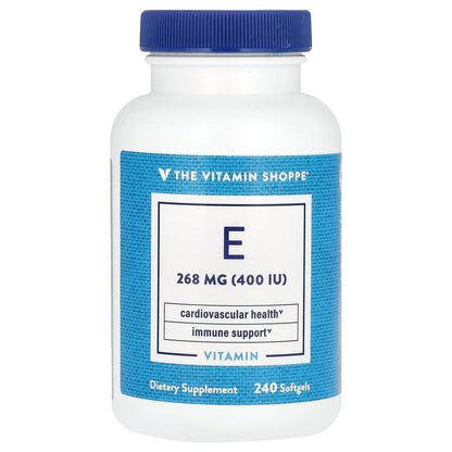 The Vitamin Shoppe, Vitamin E, 268 mg (400 IU), 240 Softgels