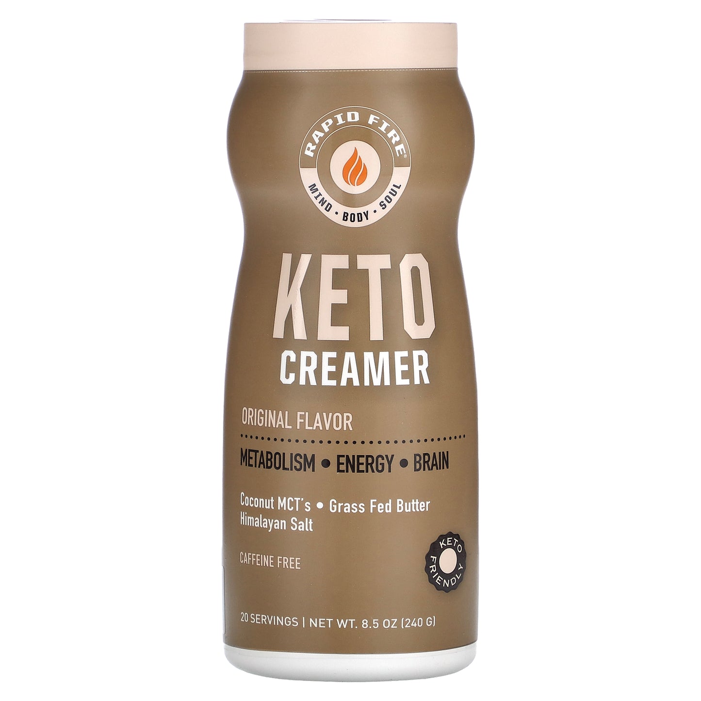 RAPIDFIRE, Keto Creamer, Original, Caffeine Free , 8.5 oz (240 g)