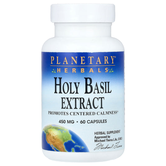 Planetary Herbals, Holy Basil Extract, 450 mg, 60 Capsules