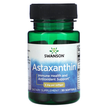 Swanson, Astaxanthin, 8 mg, 30 Softgels