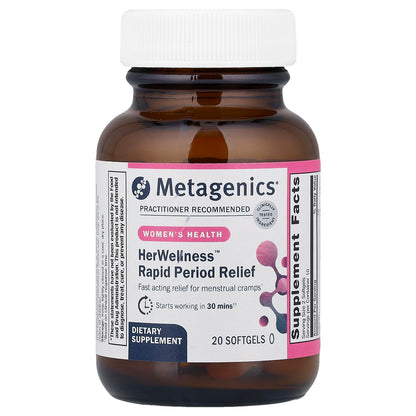 Metagenics, HerWellness™ Rapid Period Relief, 20 Softgels