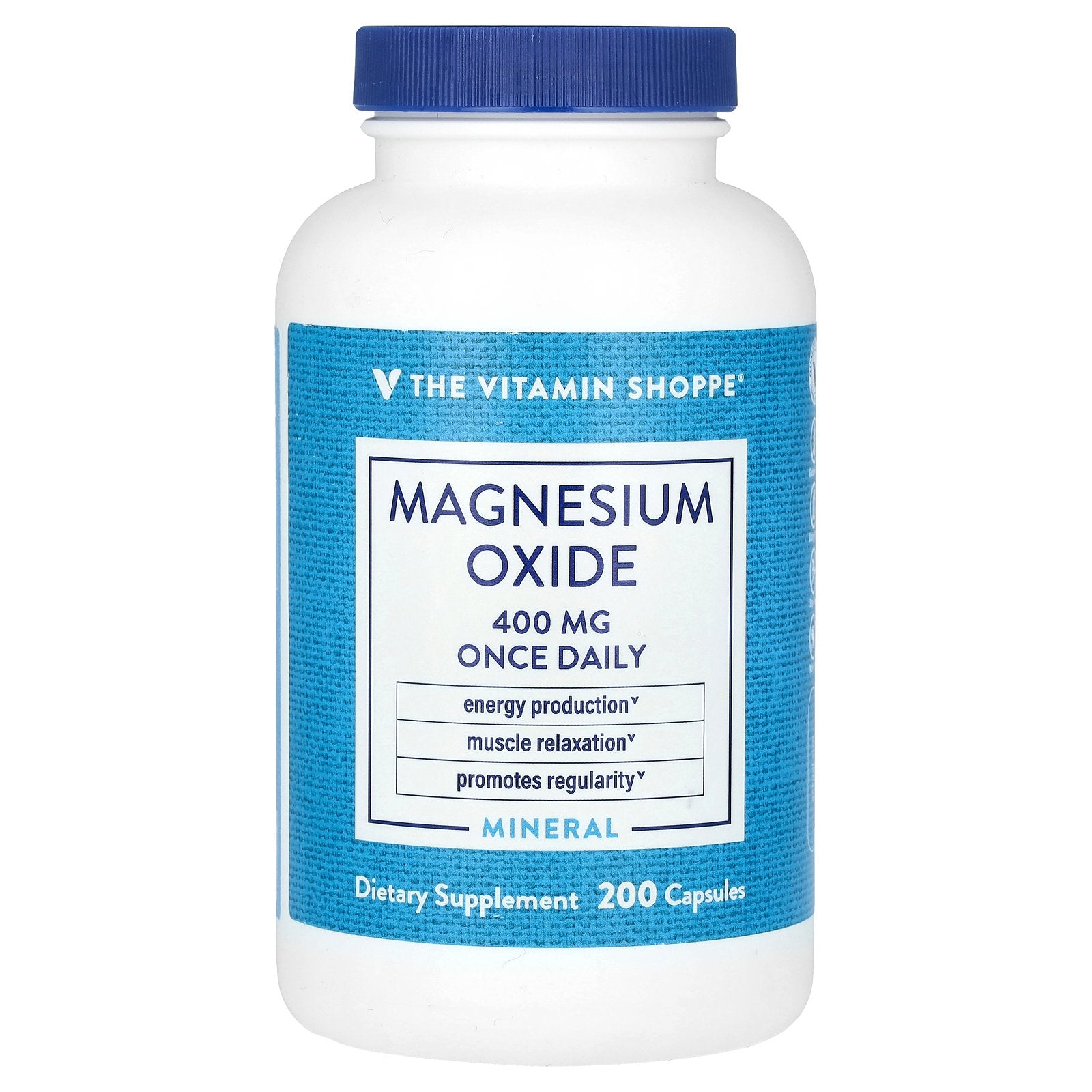 The Vitamin Shoppe, Magnesium Oxide, 400 mg, 200 Capsules