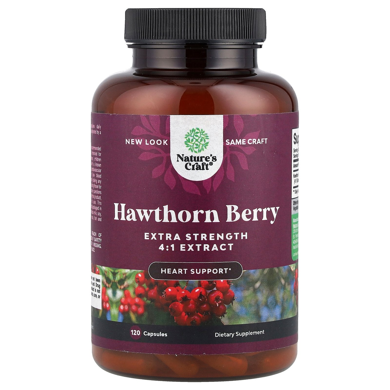 Nature's Craft, Hawthorn Berry, 120 Capsules (665 mg per Capsule)