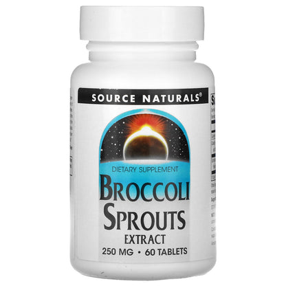 Source Naturals, Broccoli Sprouts Extract, 250 mg, 60 Tablets (125 mg per Tablet)