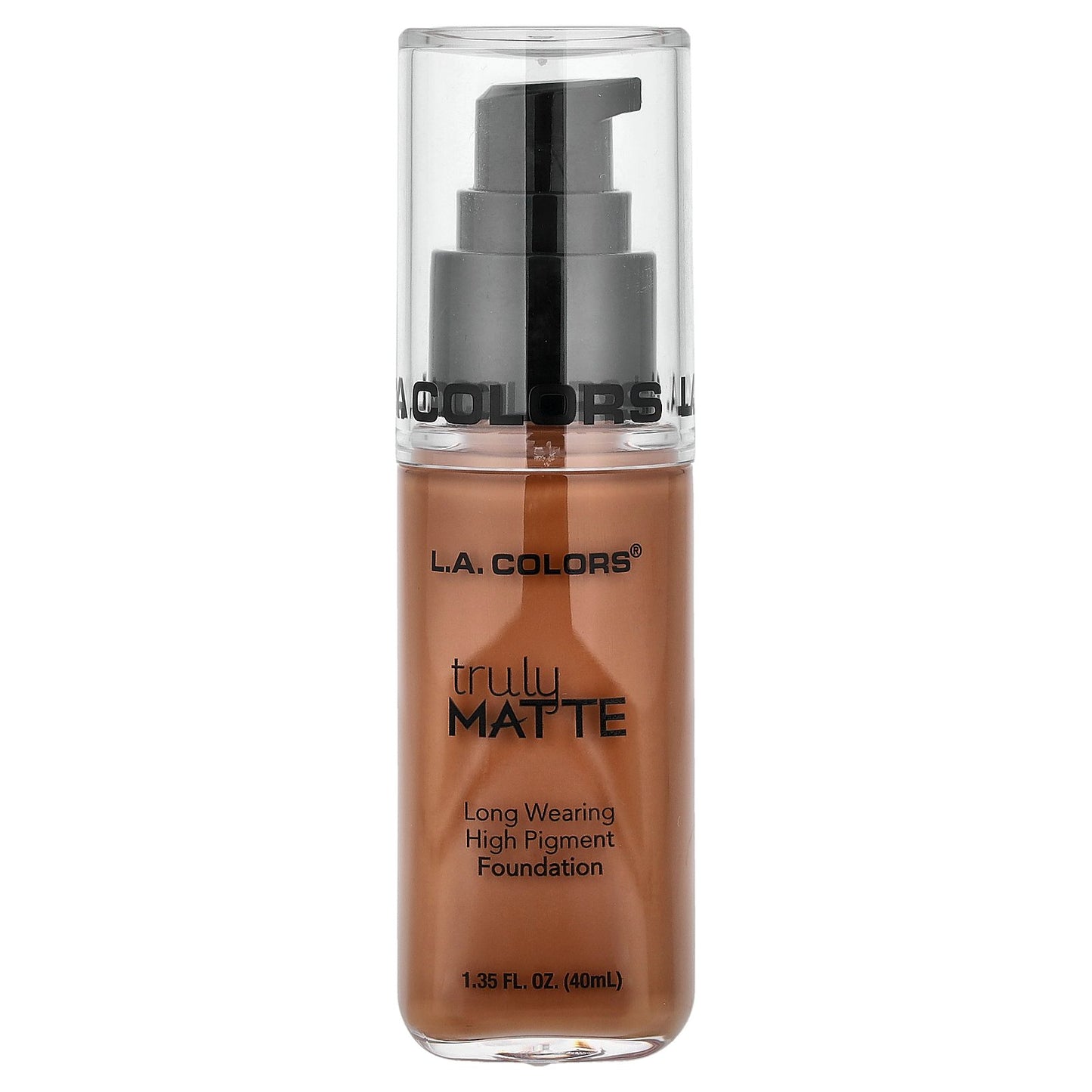 L.A. Colors, Truly Matte Foundation, CLM363 Cappuccino, 1.35 fl oz (40 ml)