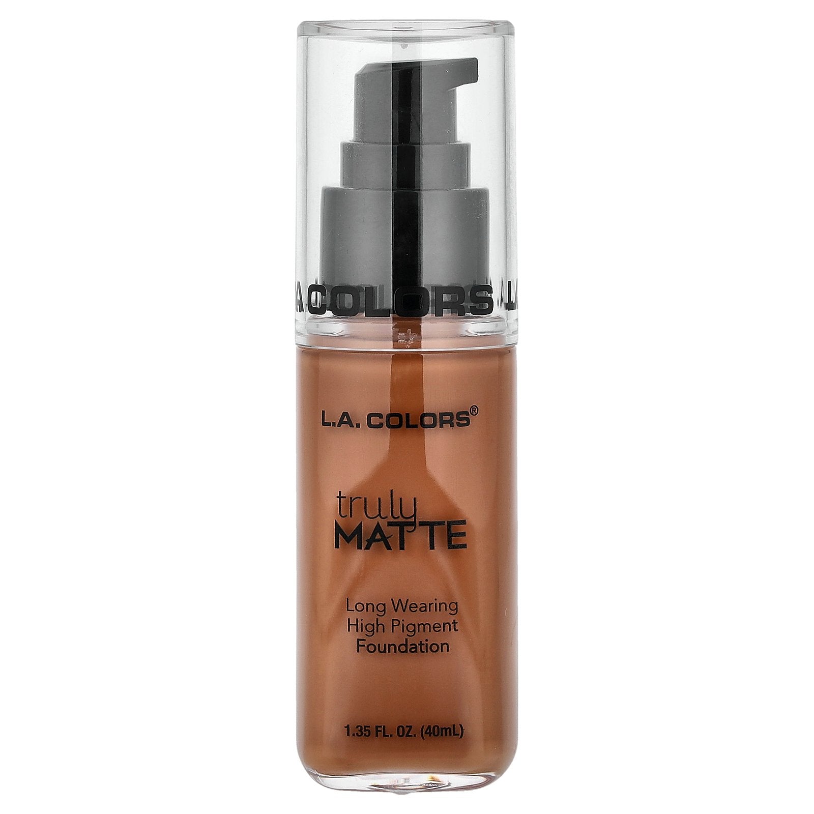 L.A. Colors, Truly Matte Foundation, CLM363 Cappuccino, 1.35 fl oz (40 ml)