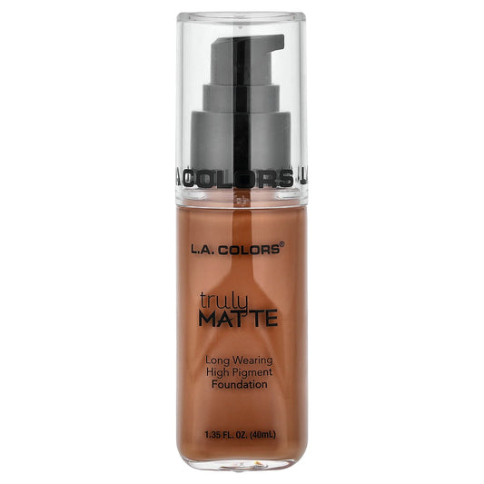 L.A. Colors, Truly Matte Foundation, CLM363 Cappuccino, 1.35 fl oz (40 ml)