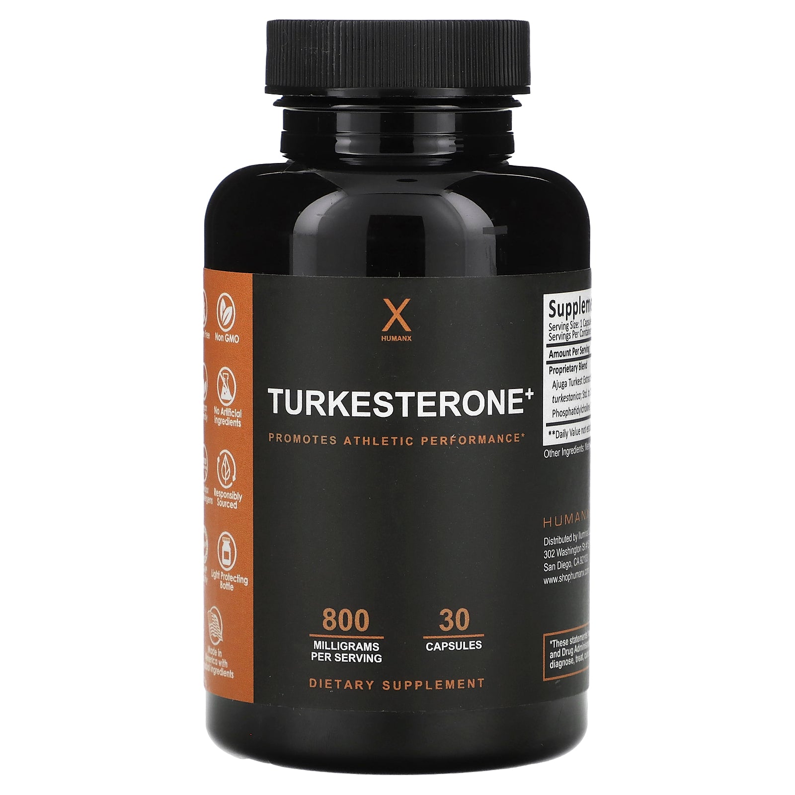 Humanx, Turkesterone+, 800 mg, 30 Capsules