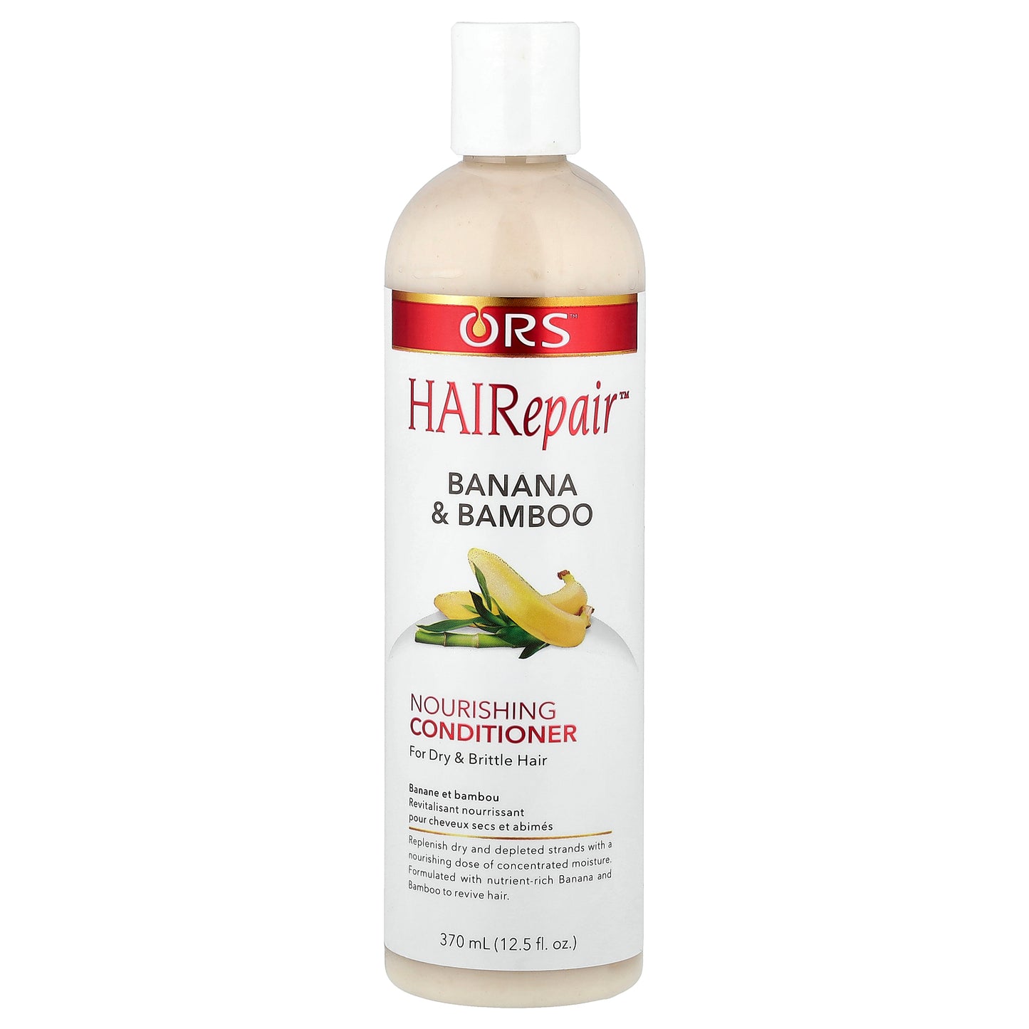 ORS, HAIRepair™, Nourishing Conditioner, For Dry & Brittle Hair, Banana & Bamboo , 12.5 fl oz (370 ml)