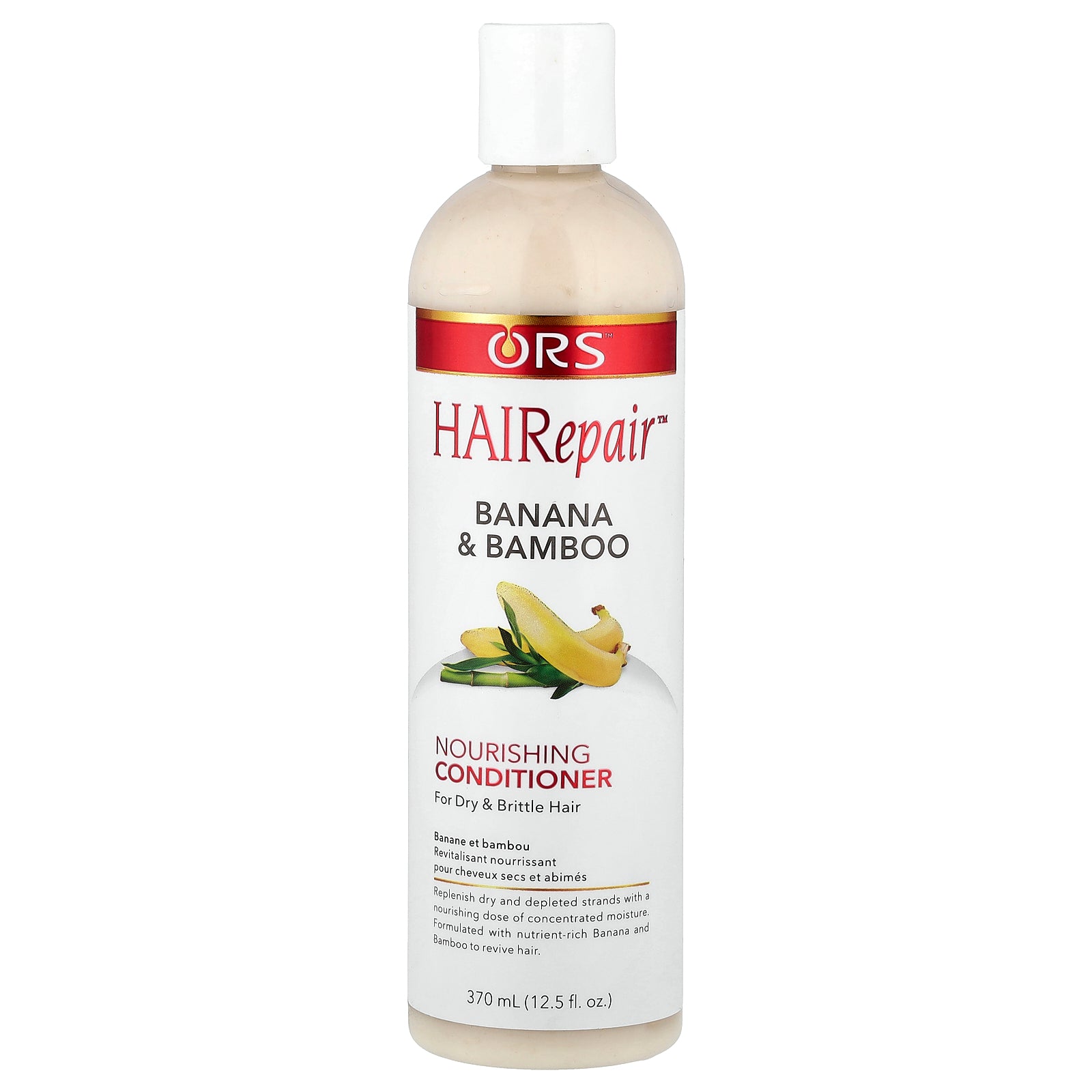 ORS, HAIRepair™, Nourishing Conditioner, For Dry & Brittle Hair, Banana & Bamboo , 12.5 fl oz (370 ml)