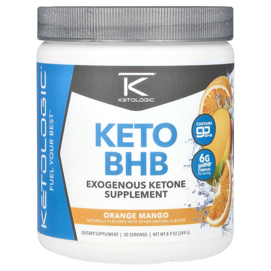 KetoLogic, Keto BHB, Orange Mango, 8.9 oz (249 g)