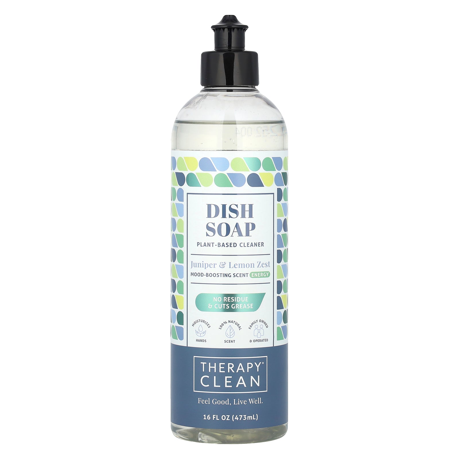 Therapy Clean, Dish Soap, Juniper & Lemon Zest, 16 fl oz (473 ml)