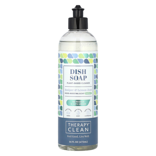 Therapy Clean, Dish Soap, Juniper & Lemon Zest, 16 fl oz (473 ml)