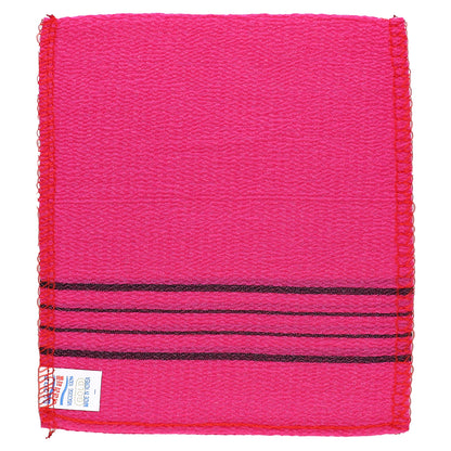 Goldsangsa, Exfoliating Washcloth, Red, 4 Count