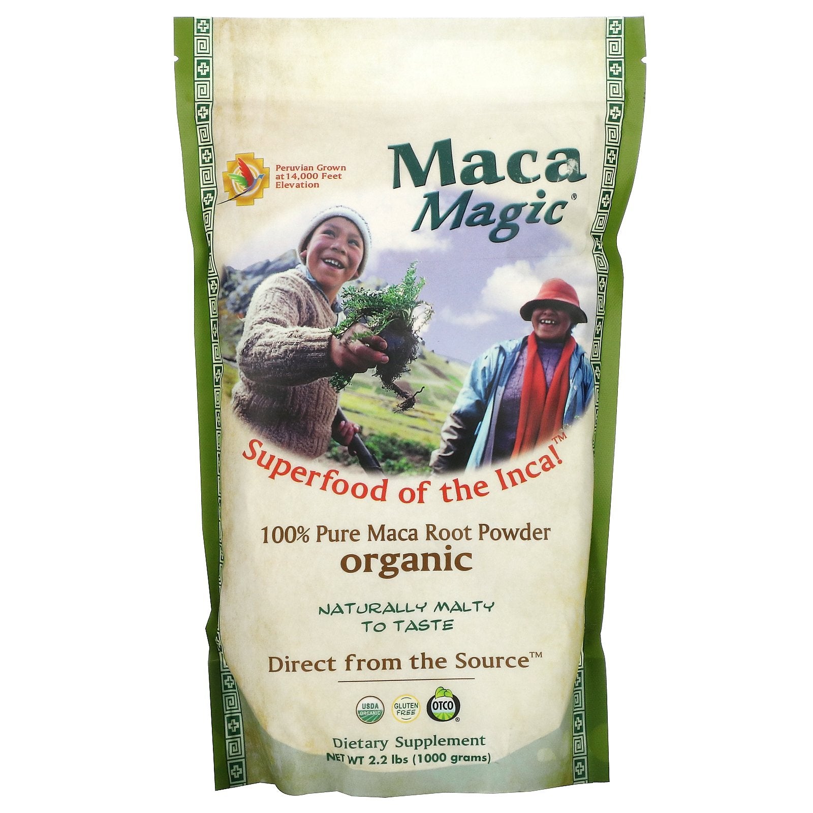 Maca Magic, Organic 100% Pure Maca Root Powder, 2.2 lbs (1,000 g)