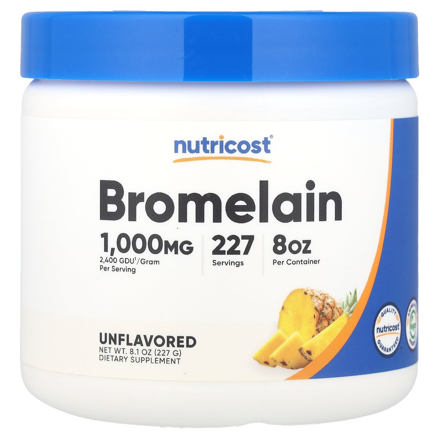 Nutricost, Bromelain, Unflavored, 8.1 oz (227 g)