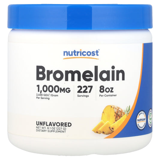 Nutricost, Bromelain, Unflavored, 8.1 oz (227 g)