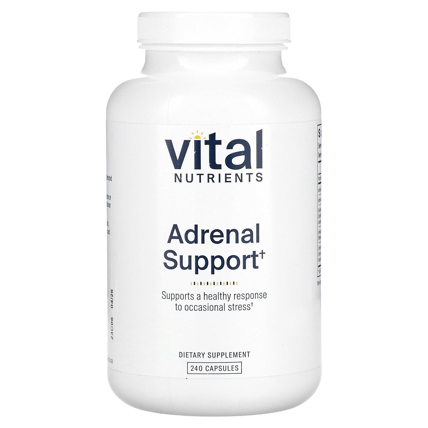 Vital Nutrients, Adrenal Support, 240 Capsules