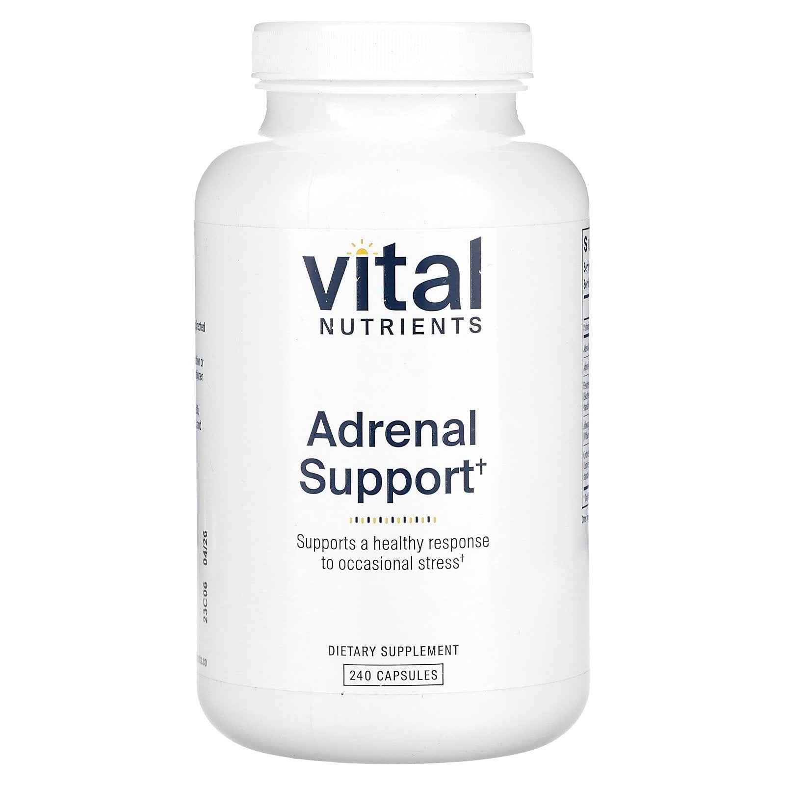 Vital Nutrients, Adrenal Support, 240 Capsules