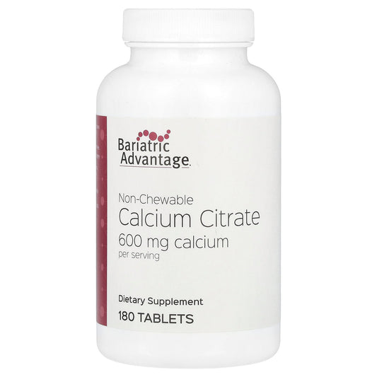 Bariatric Advantage, Non-Chewable Calcium Citrate, 180 Tablets