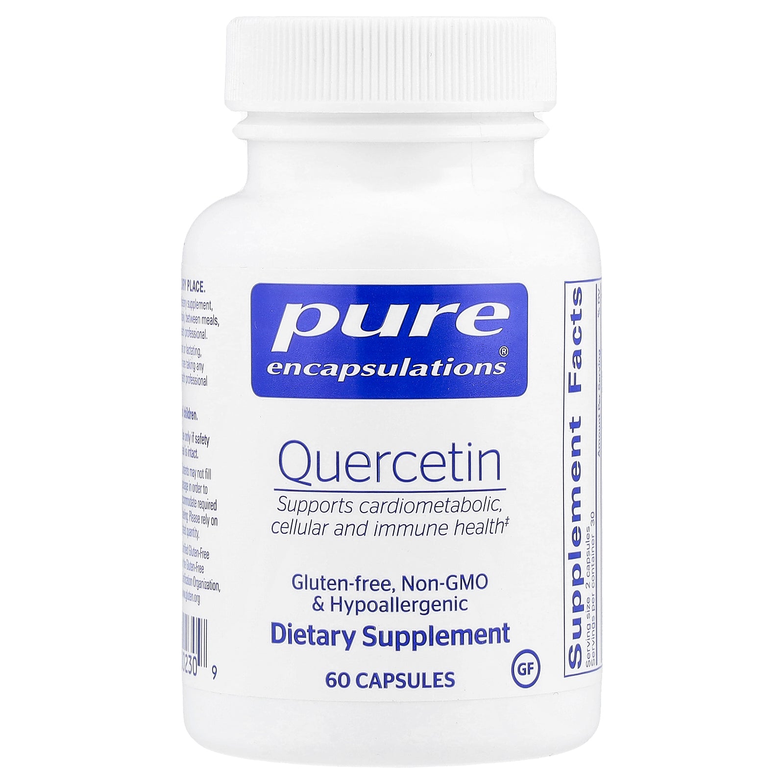 Pure Encapsulations, Quercetin, 60 Capsules (250 mg per Capsule)