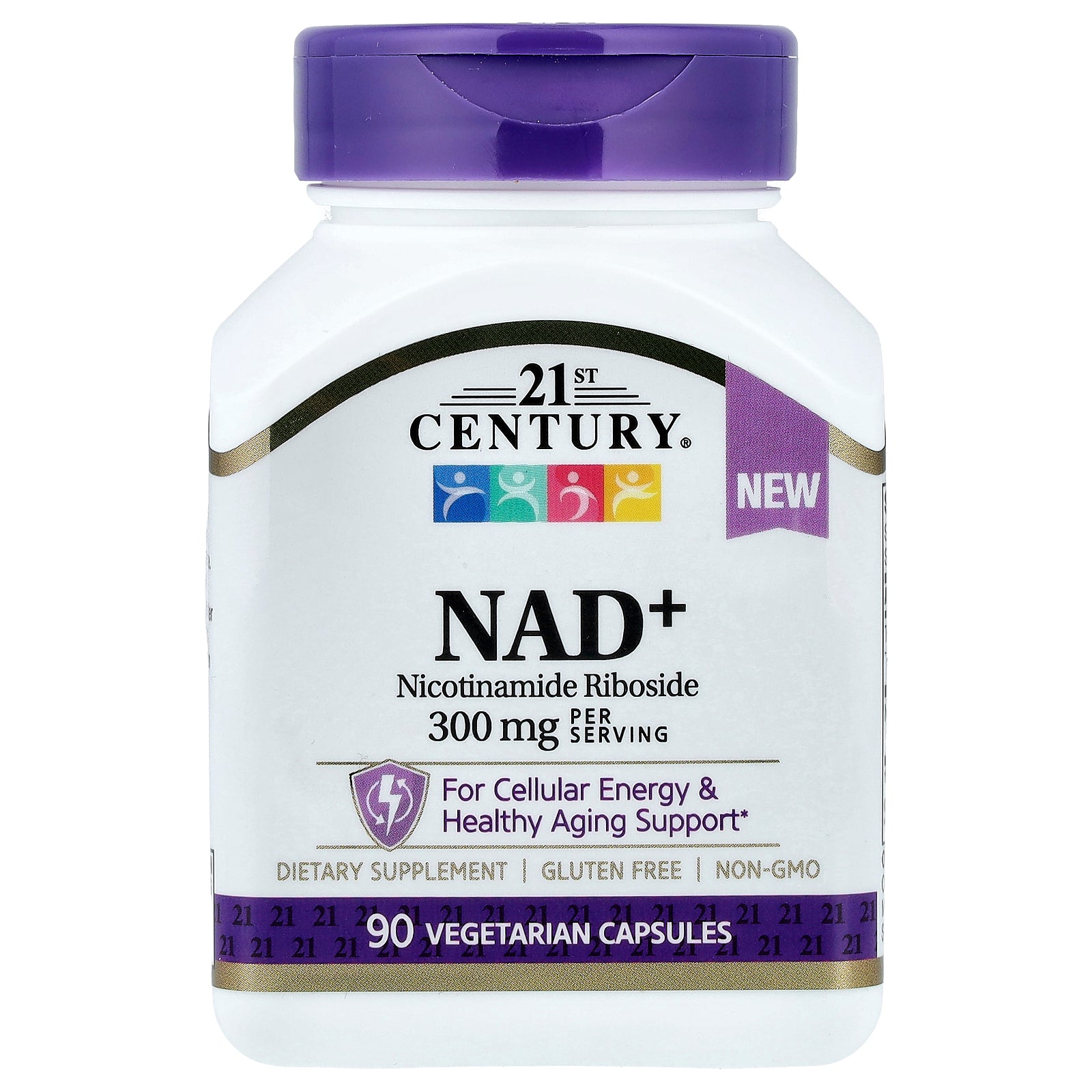 21st Century, NAD+, 90 Vegetarian Capsules (100 mg per Capsule)