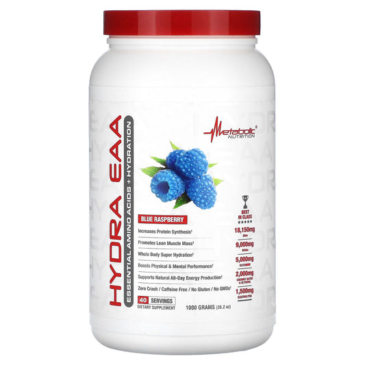 Metabolic Nutrition, Hydra EAA, Blue Raspberry, 35.2 oz (1,000 g)