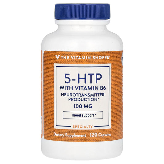 The Vitamin Shoppe, 5-HTP With Vitamin B6, 120 Capsules