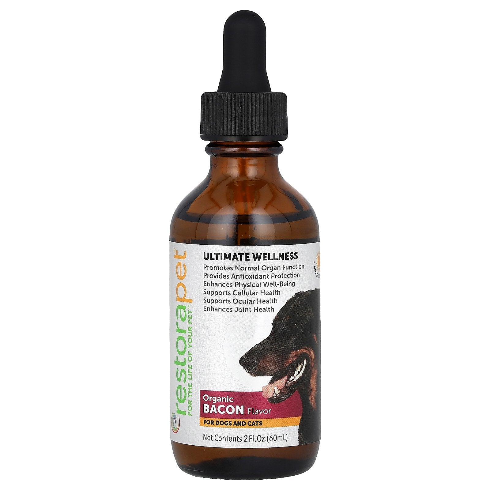 RestoraPet, Ultimate Wellness, For Dogs and Cats, Organic Bacon, 2 fl oz (60 ml)