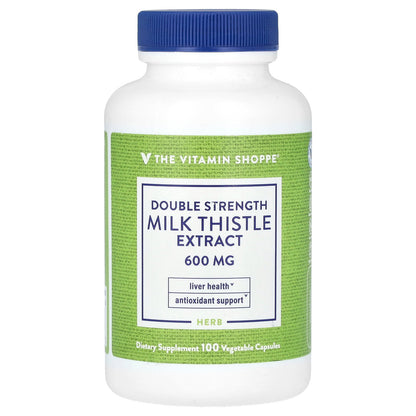 The Vitamin Shoppe, Milk Thistle Extract, 600 mg, 100 Vegetable Capsules