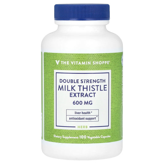The Vitamin Shoppe, Milk Thistle Extract, 600 mg, 100 Vegetable Capsules