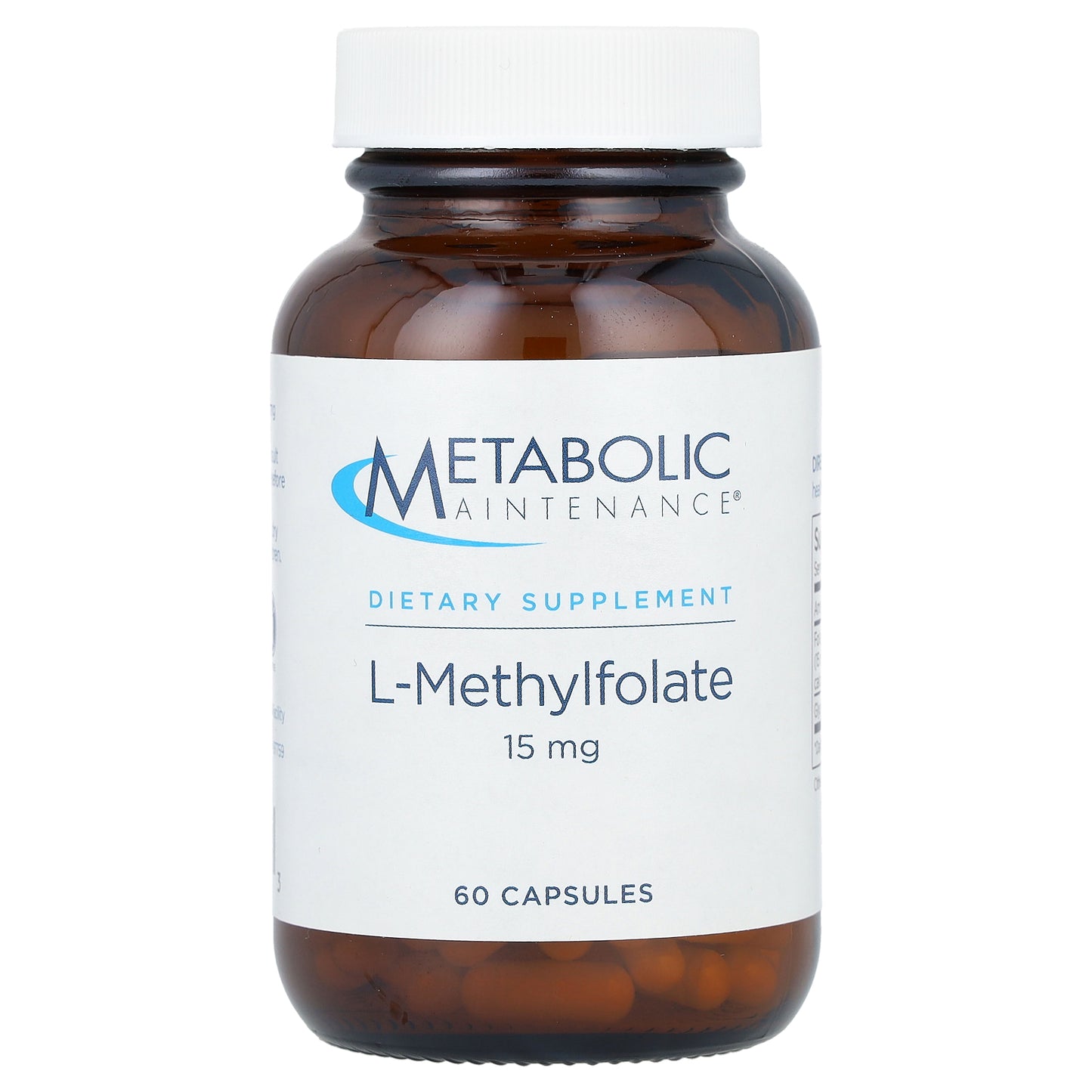 Metabolic Maintenance, L-Methylfolate, 15 mg, 60 Capsules