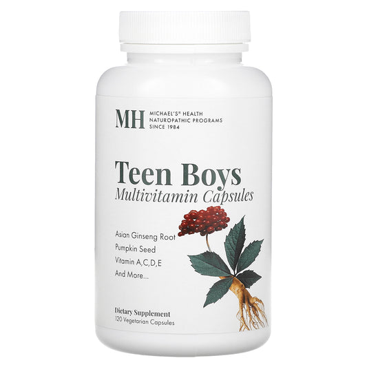 Michael's Naturopathic, Teen Boys Multivitamin, 120 Vegetarian Capsules