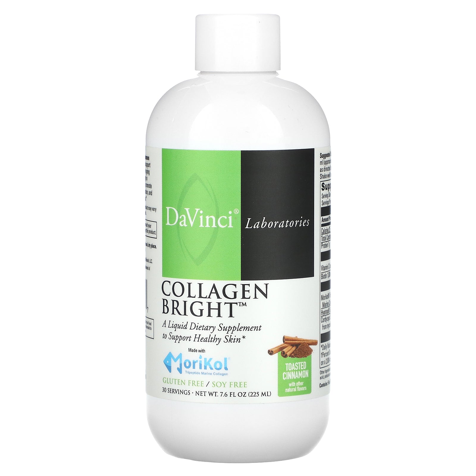 DaVinci Laboratories, Collagen Bright, Toasted Cinnamon, 7.6 fl oz (225 ml)