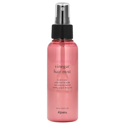 A'Pieu, Vinegar Hair Mist, Raspberry, 3.55 fl oz (105 ml)