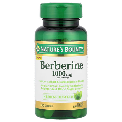 Nature's Bounty, Berberine, 60 Capsules (500 mg per Capsule)