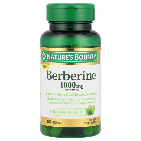 Nature's Bounty, Berberine, 60 Capsules (500 mg per Capsule)