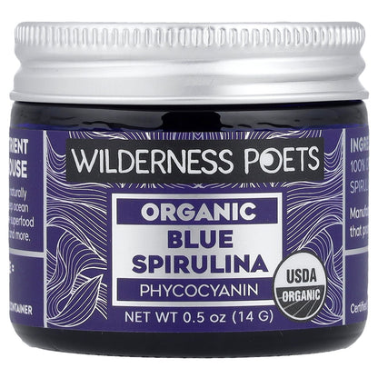 Wilderness Poets, Organic Blue Spirulina Phycocyanin, 0.5 oz (14 g)