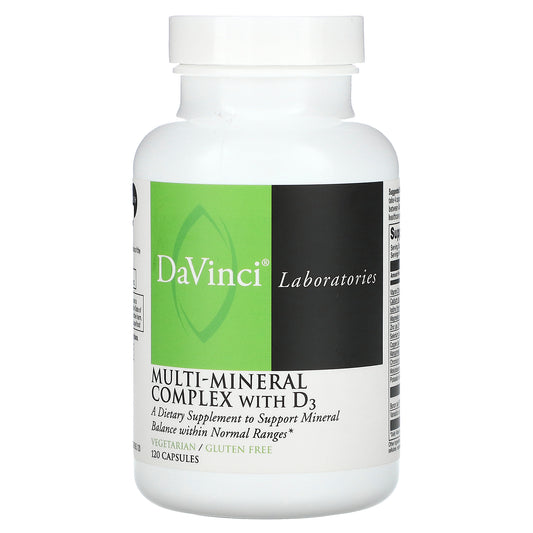 DaVinci Laboratories, Multi-Mineral Complex with D3, 120 Capsules