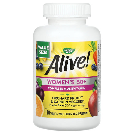 Nature's Way, Alive! Women's 50+ Complete Multivitamin, 110 Tablets